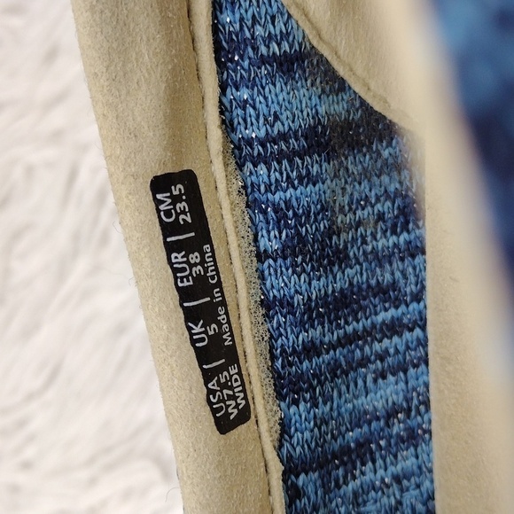 SPENCO Coastal Patriot Blue Multicolored Space-Dye Stretch Mesh Slip On Shoes - Picture 11 of 16